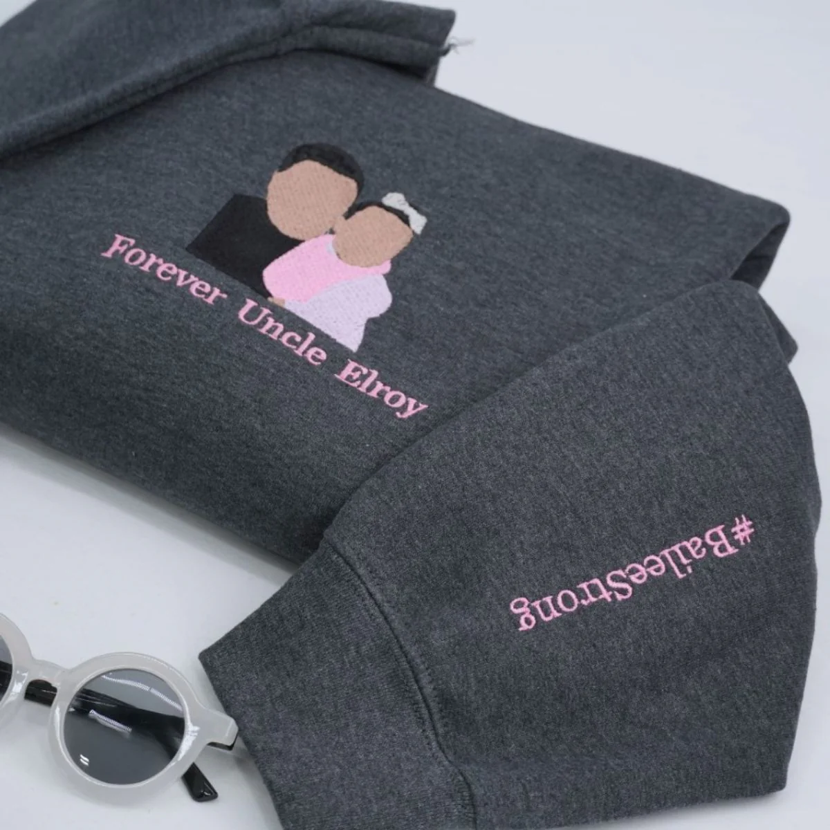 Personalized Dad Baby Sweatshirts - Custom Father Embroidered Hoodies With Baby Name - Perfect New Dad Father's Day Gift - Image 5