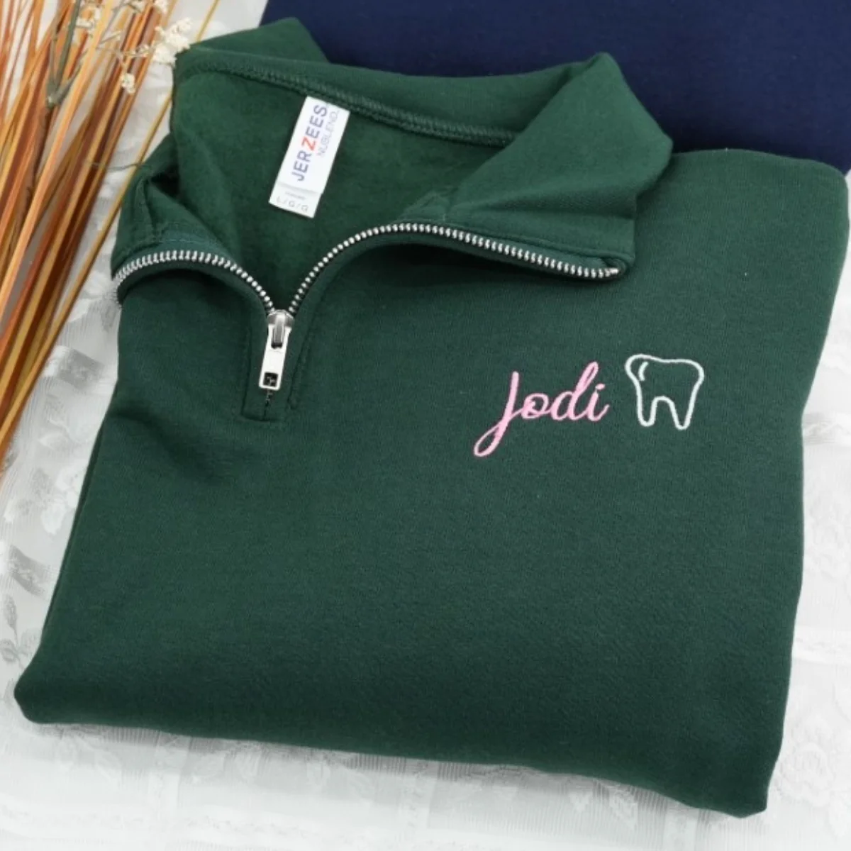 Personalized Dental Quarter-Zip - Custom Dentist Name Embroidered Apparel - Perfect Dental Professional Gift - Image 4