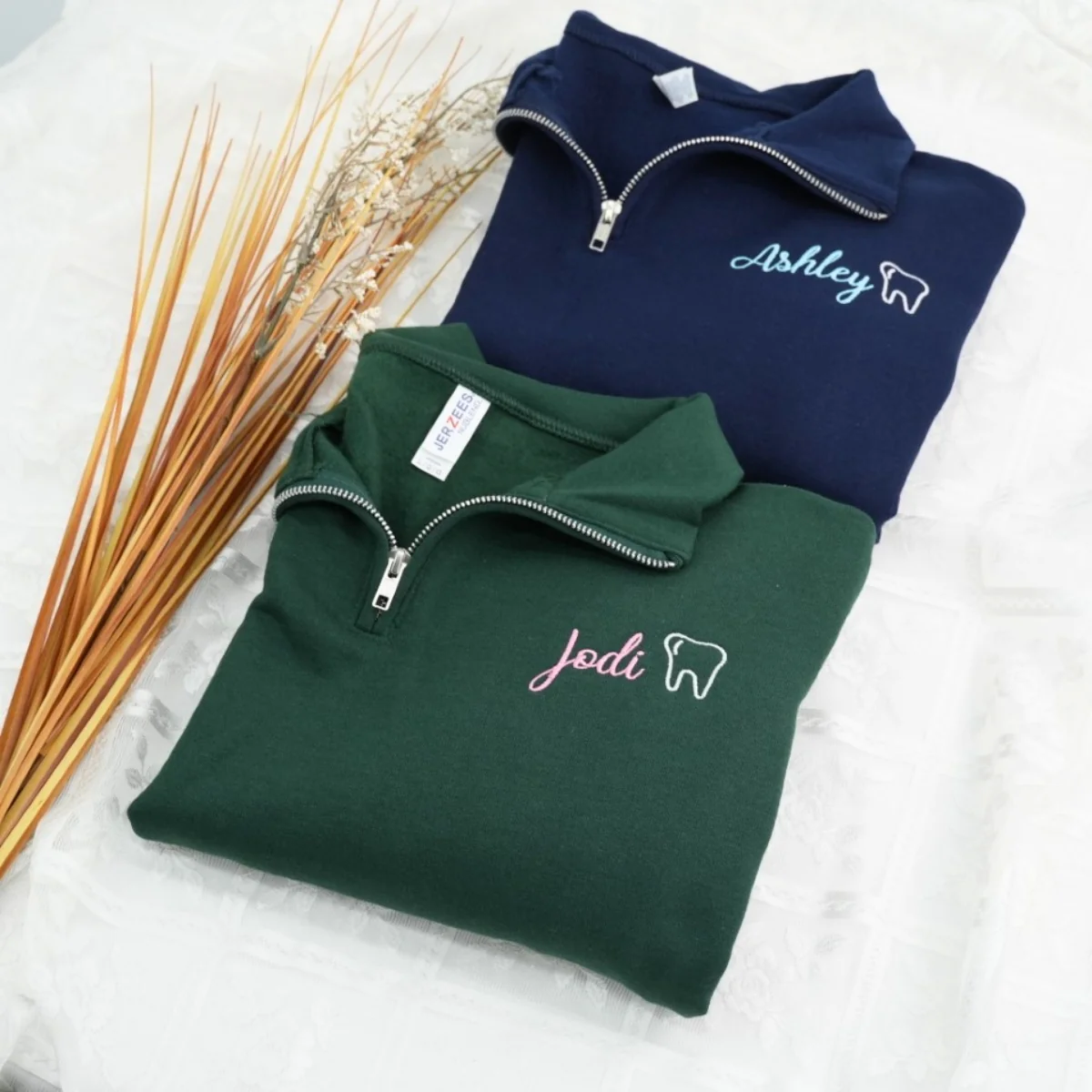 Personalized Dental Quarter-Zip - Custom Dentist Name Embroidered Apparel - Perfect Dental Professional Gift - Image 5