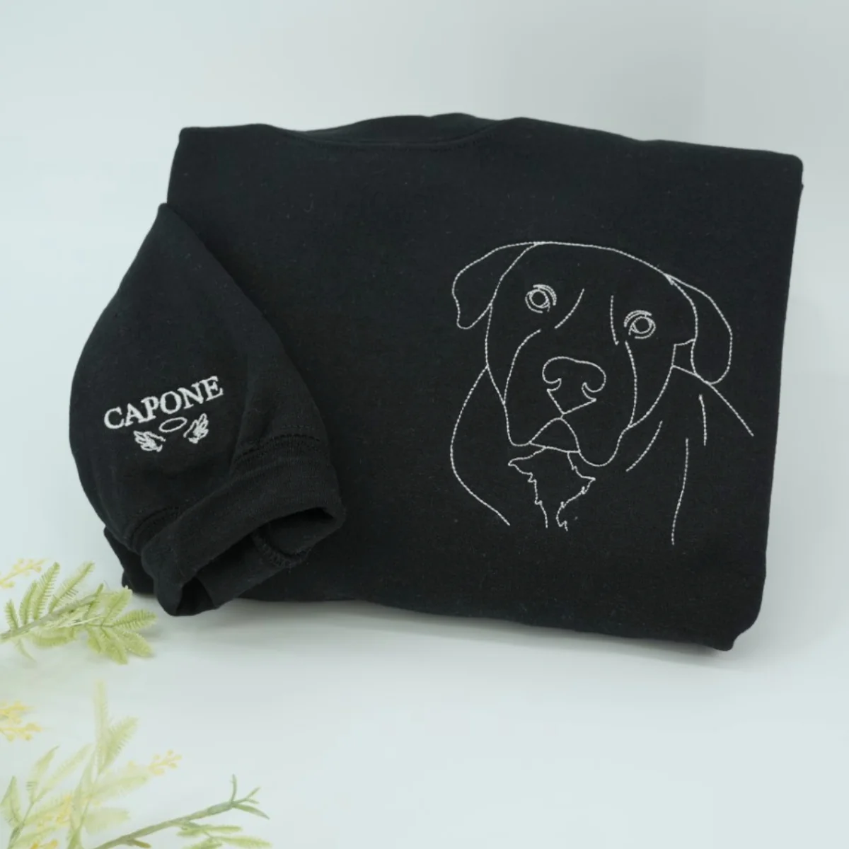 Personalized Dog Line Art Hoodies - Custom Pet Name Embroidered Sweatshirts - Dog Parent Gift - Image 10