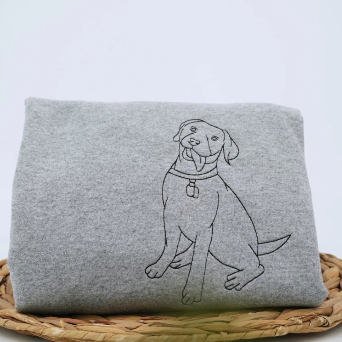 Personalized Dog Line Art Hoodies - Custom Pet Name Embroidered Sweatshirts - Dog Parent Gift - Image 11