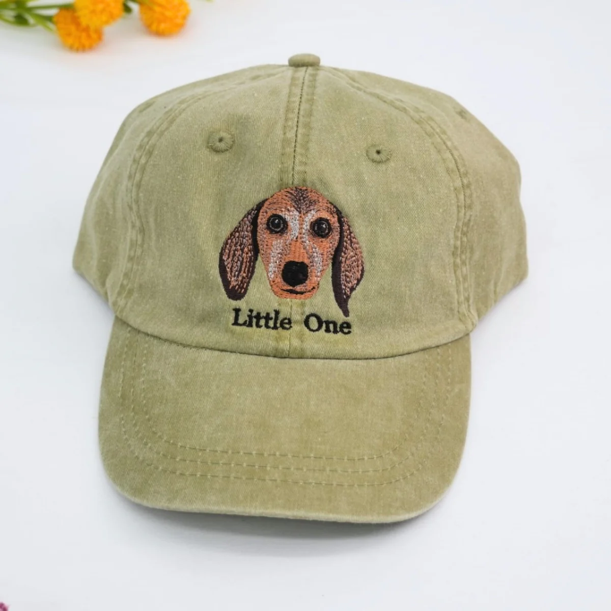 Personalized Dog Photo Embroidered Cap - Custom Pet Portrait Name Accessory - Dog Parent Lover Gift - Image 4