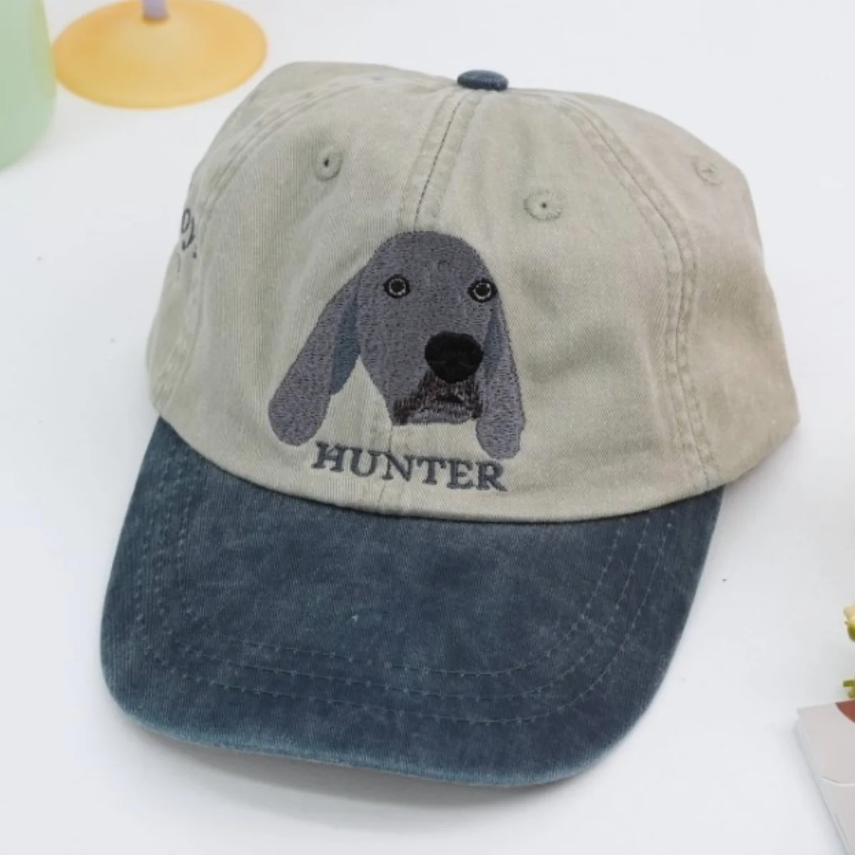 Personalized Dog Portrait Embroidered Cap - Custom Pet Portrait Name Accessory - Dog Parent Lover Gift - Image 8