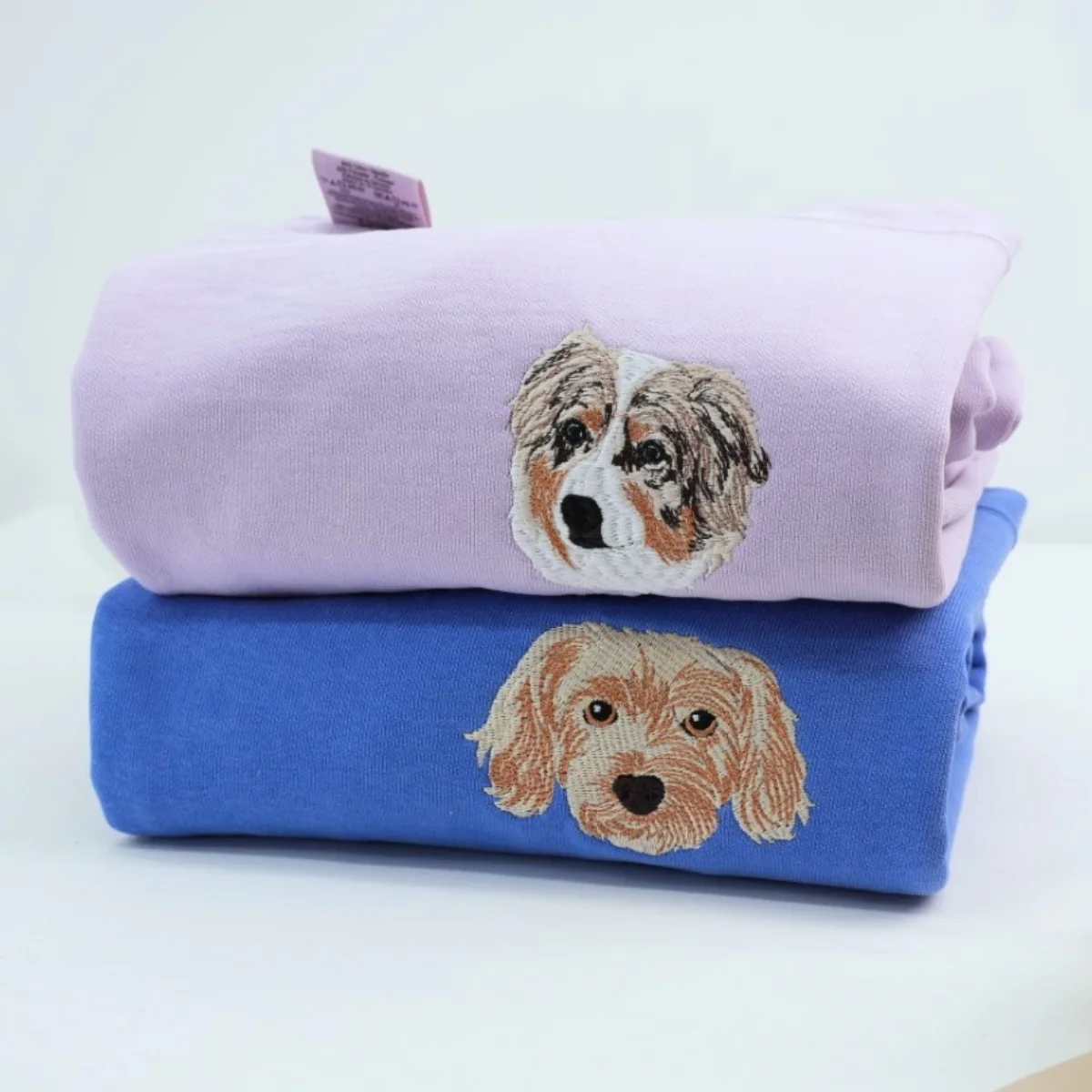 Personalized Dog Portrait Hoodies - Custom Dog Face Embroidered Sweatshirts - Pet Memorial - Image 4