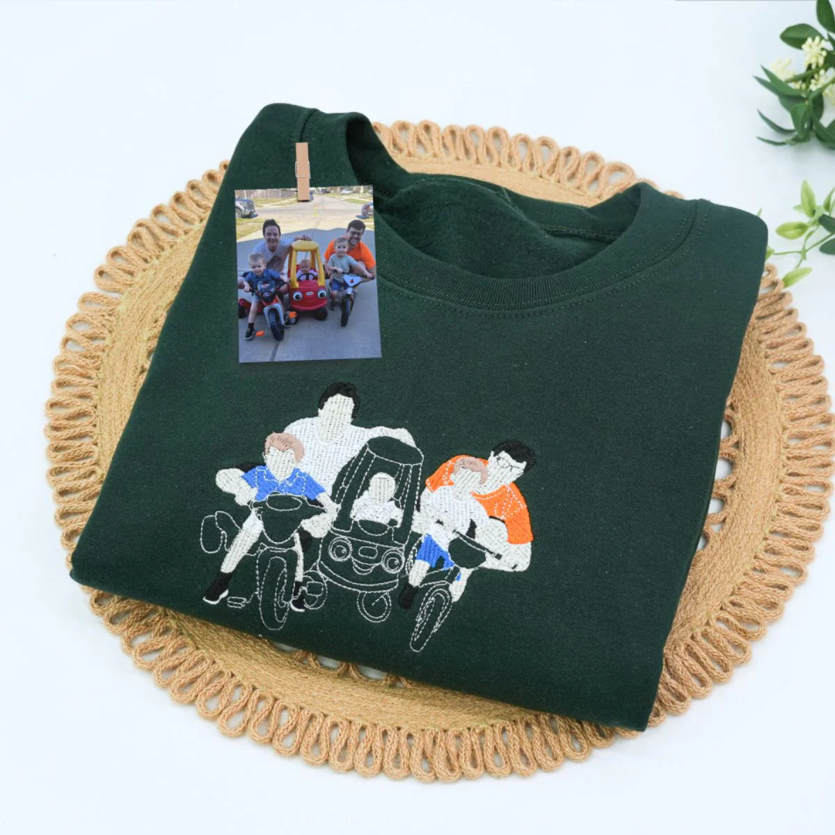 Personalized New Dad Baby Hoodies - Custom Father Embroidered Sweatshirts With Baby Name Footprints - Father's Day Gift - Image 5