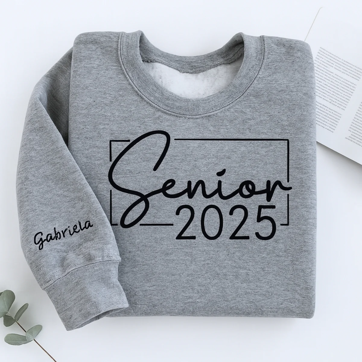 Personalized Senior 2025 Sweatshirts - Custom Name Embroidered Graduation Hoodies - Perfect Gift - Image 2