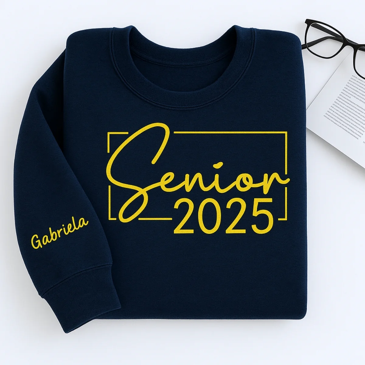 Personalized Senior 2025 Sweatshirts - Custom Name Embroidered Graduation Hoodies - Perfect Gift - Image 3