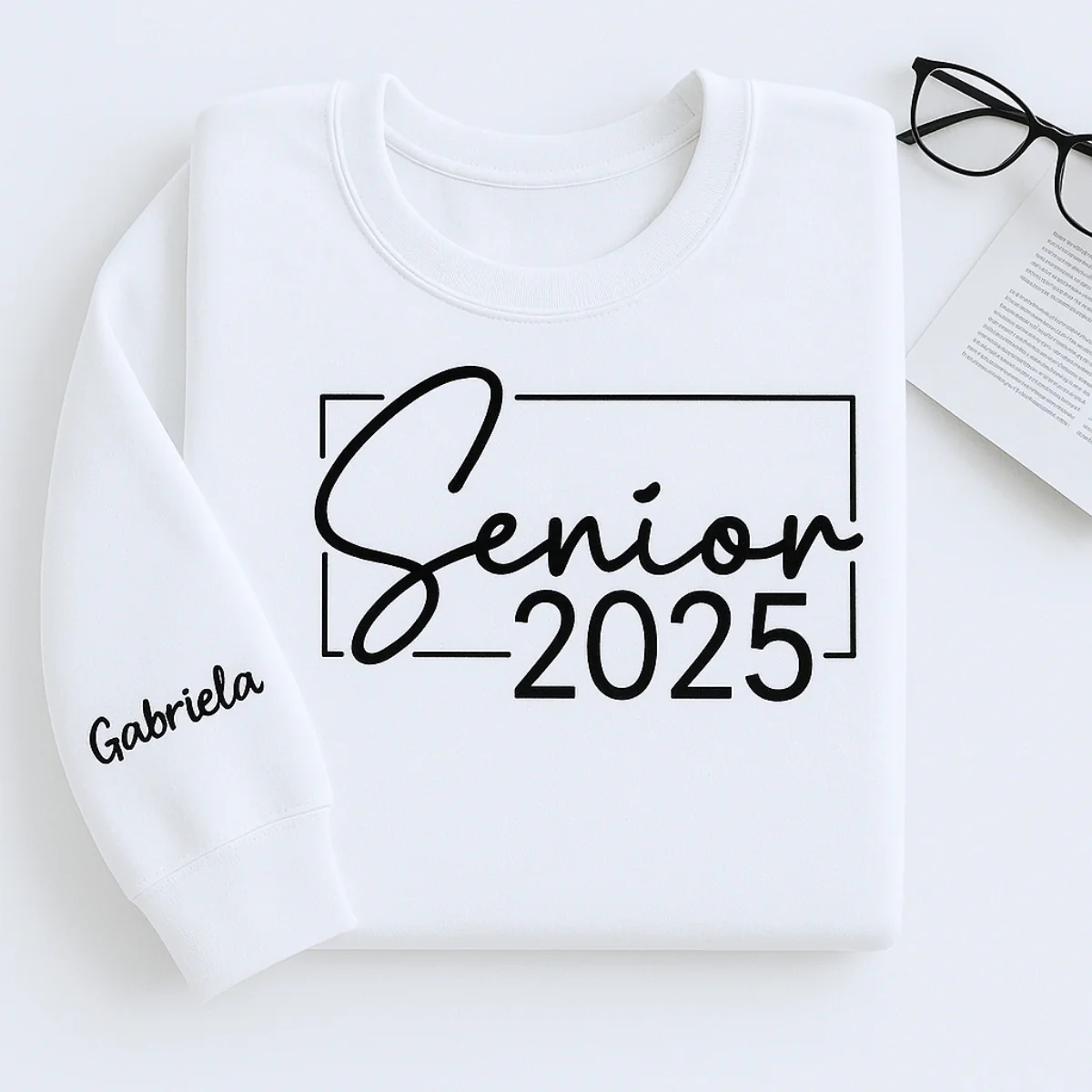 Personalized Senior 2025 Sweatshirts - Custom Name Embroidered Graduation Hoodies - Perfect Gift - Image 4