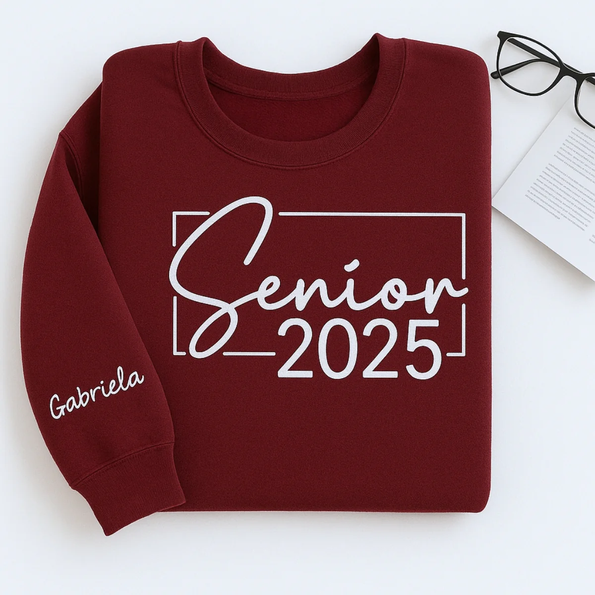 Personalized Senior 2025 Sweatshirts - Custom Name Embroidered Graduation Hoodies - Perfect Gift - Image 7