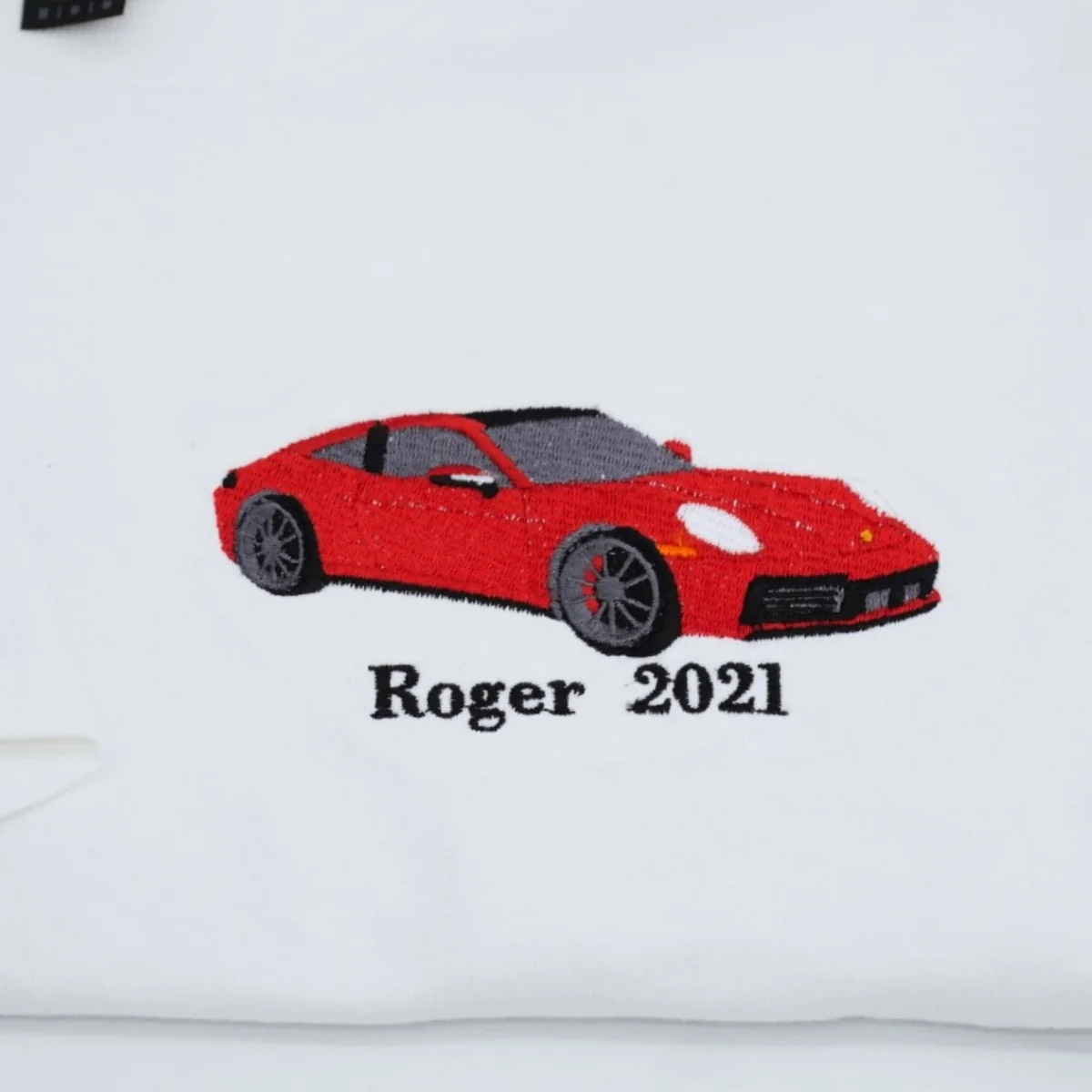 Personalized Sports Car T-Shirts - Custom Name Embroidered Auto Apparel - Perfect Car Lover Gift - Image 2