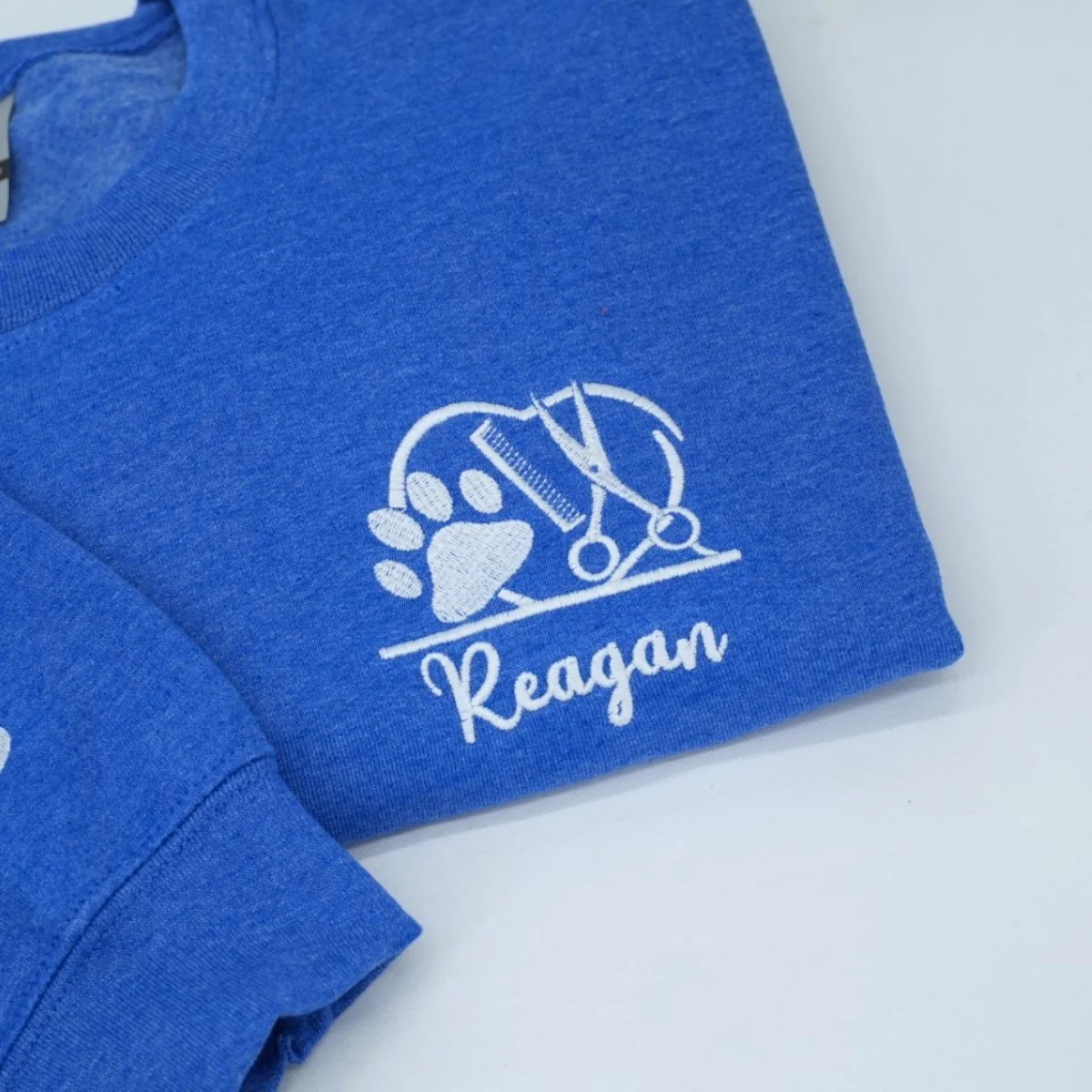 Pet Care Professional Custom Sweatshirts - Veterinary Embroidered Logo - Personalized Vet Tech Gift - Image 2