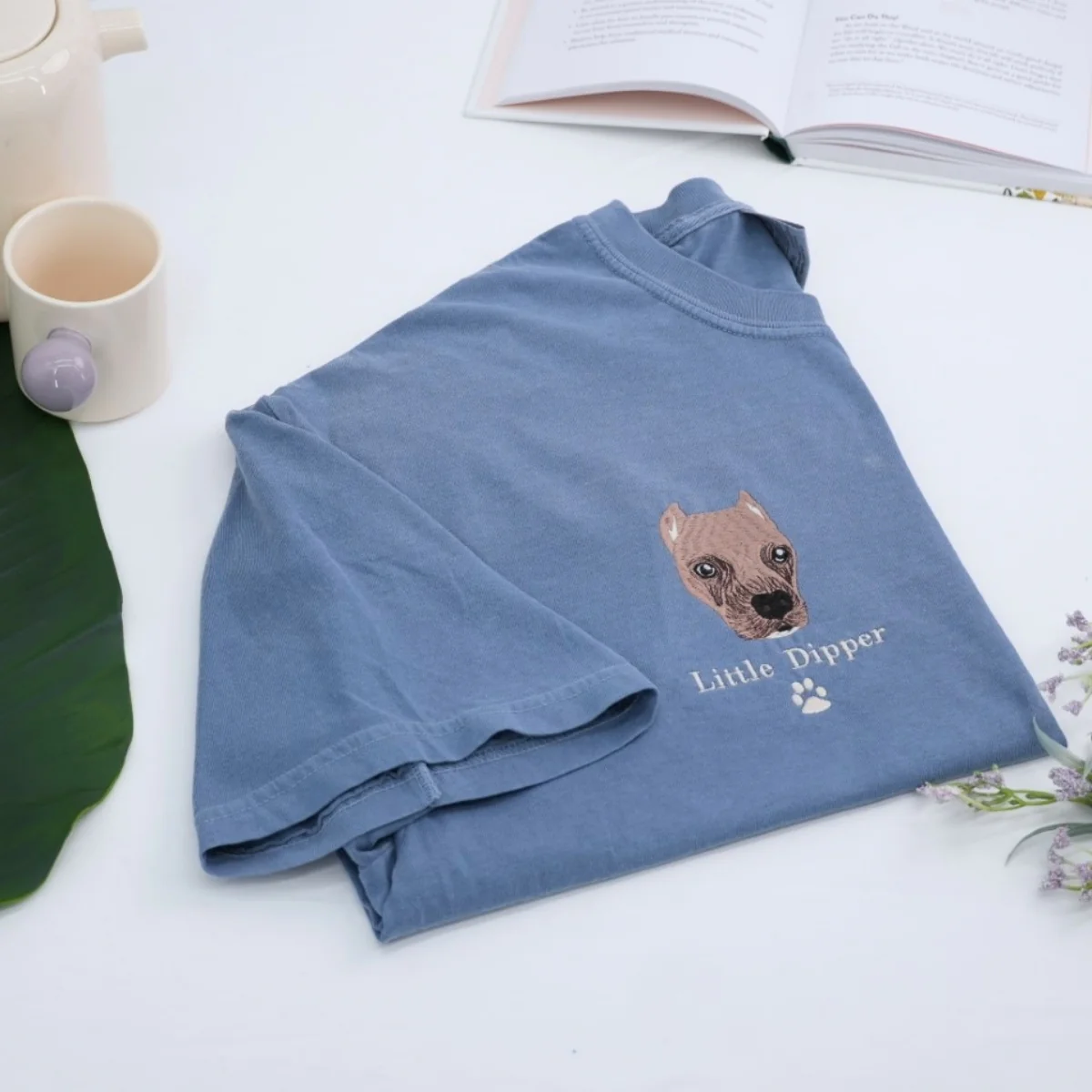 Pet Portrait Custom T-Shirts - Dog Face Embroidered Shirts - Personalized Pet Memorial - Image 3