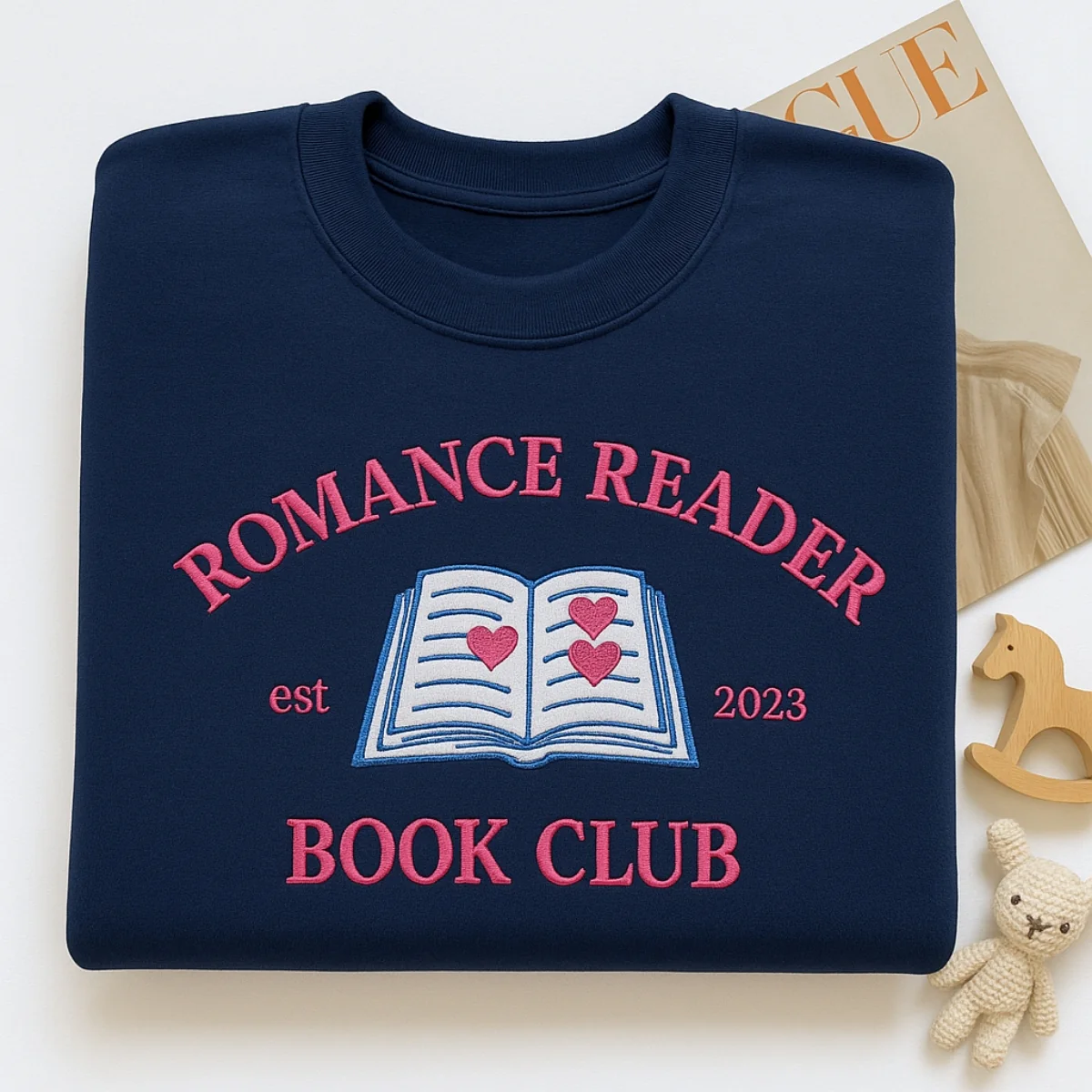 Romance Reader Hoodies - Romance Book Club Embroidered Sweatshirts - Perfect Bookish Gift - Image 6