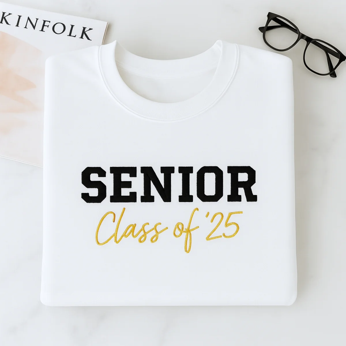 Senior Class of 25 Sweatshirts - Custom Graduation Embroidered Hoodies - Perfect 2025 Graduation Gift - Image 4