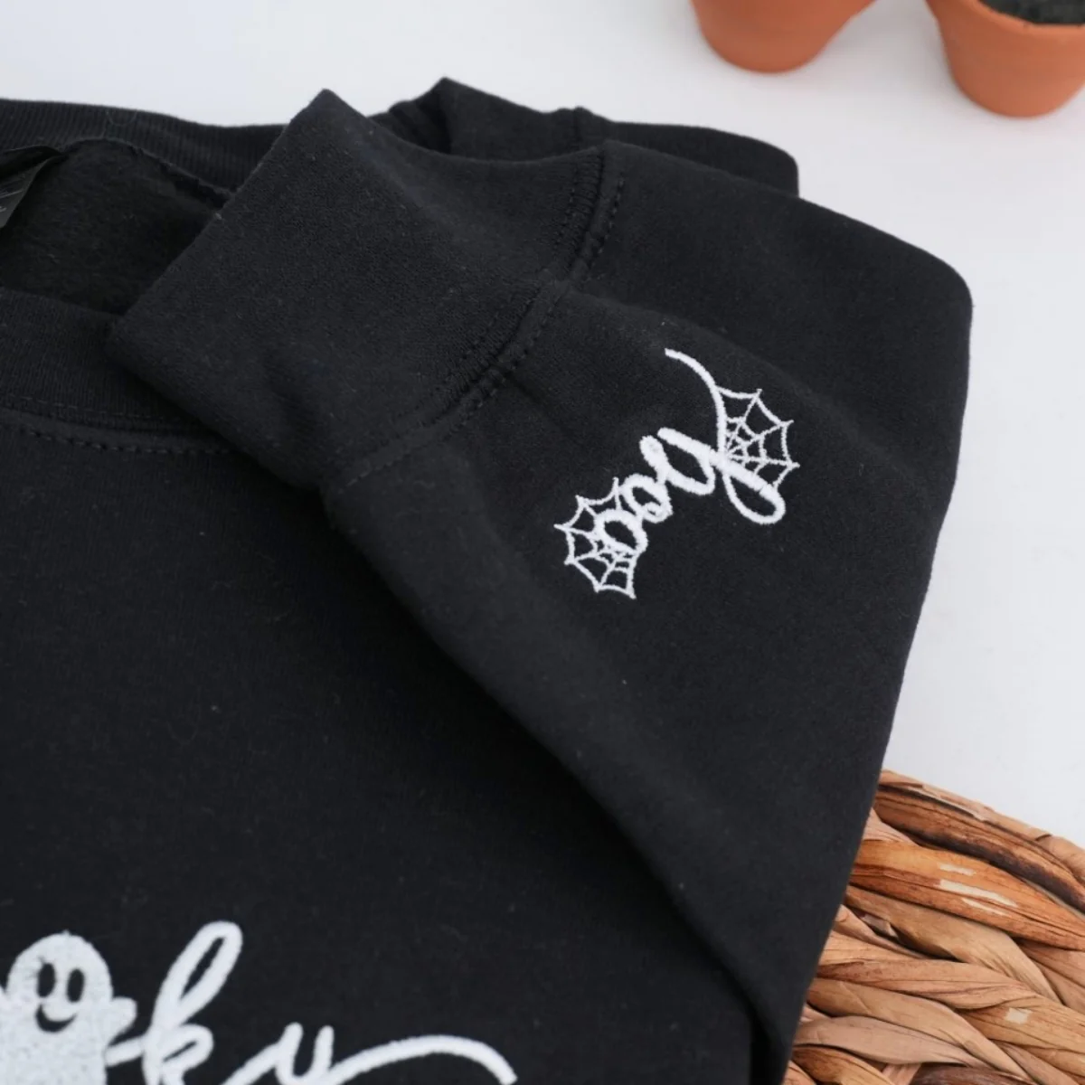 Spooky Season Halloween Sweatshirts - Custom Embroidered Fall Apparel - Perfect Halloween Gift - Image 3