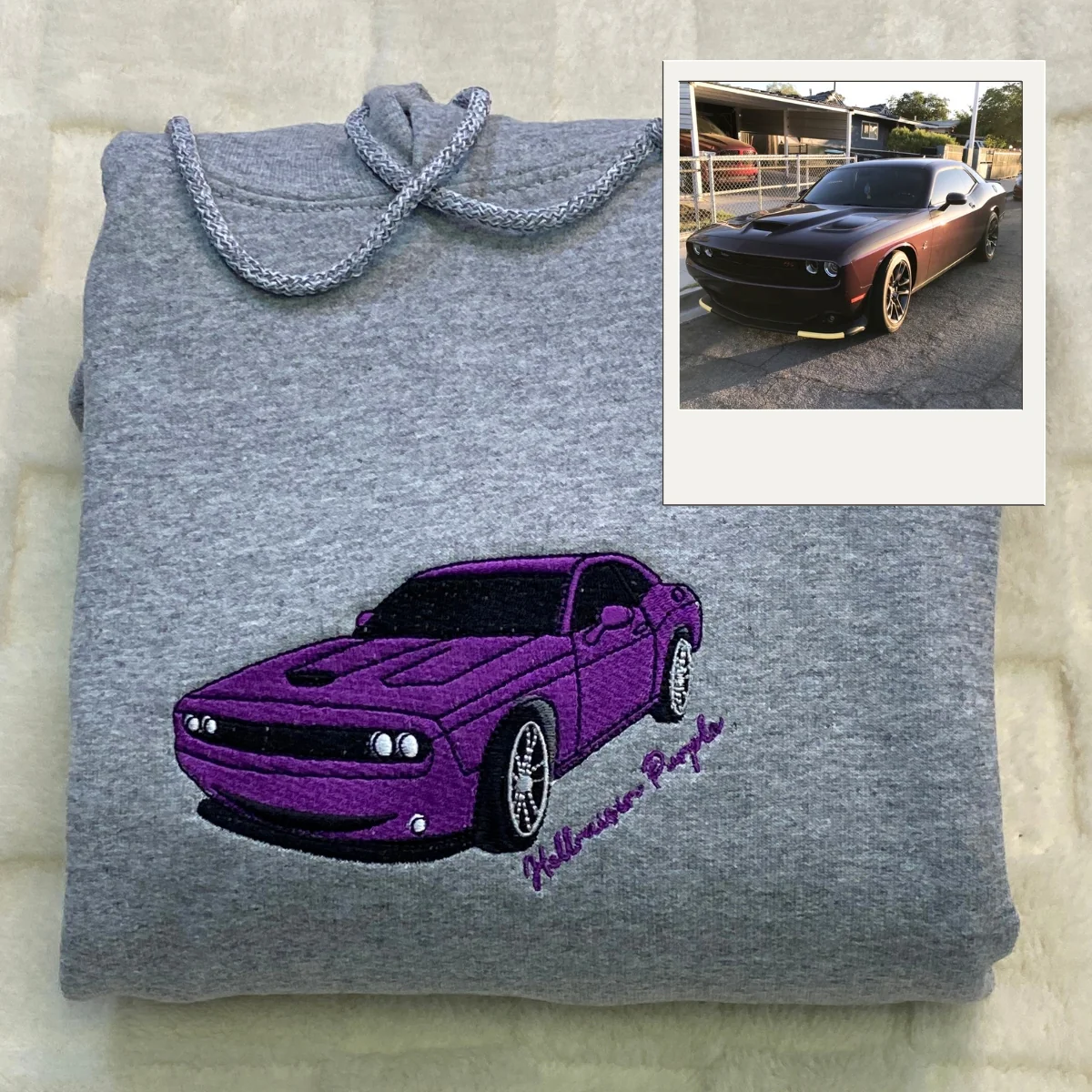 Sports Car Custom Hoodies - Performance Vehicle Embroidered Sweatshirts - Car Guy Gift - Image 2