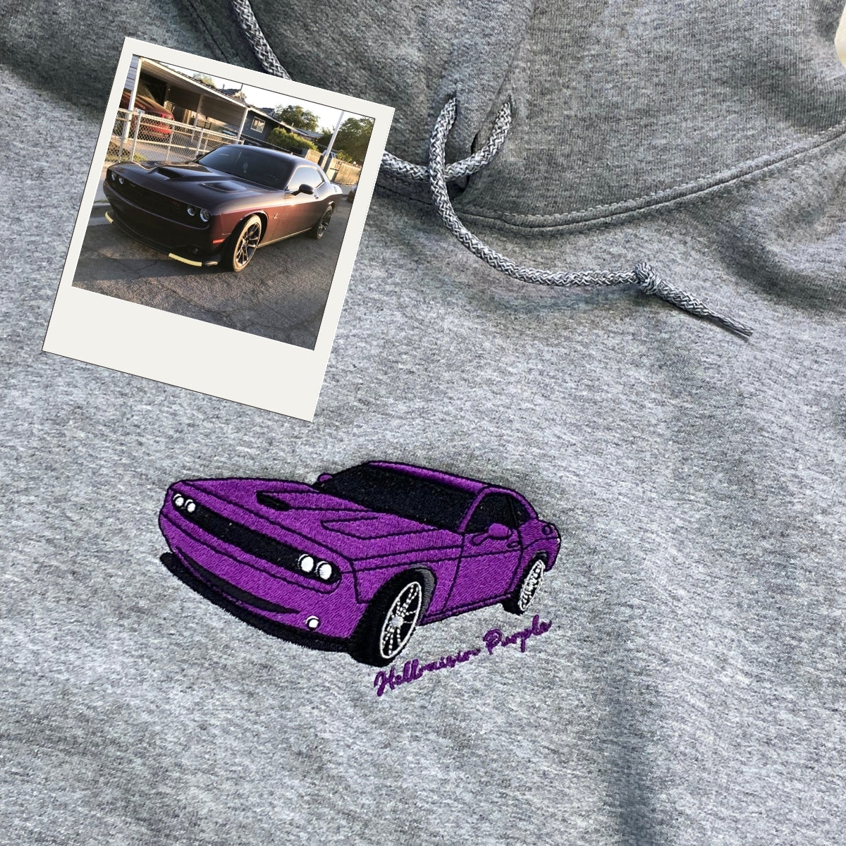 Sports Car Custom Hoodies - Performance Vehicle Embroidered Sweatshirts - Car Guy Gift - Image 3