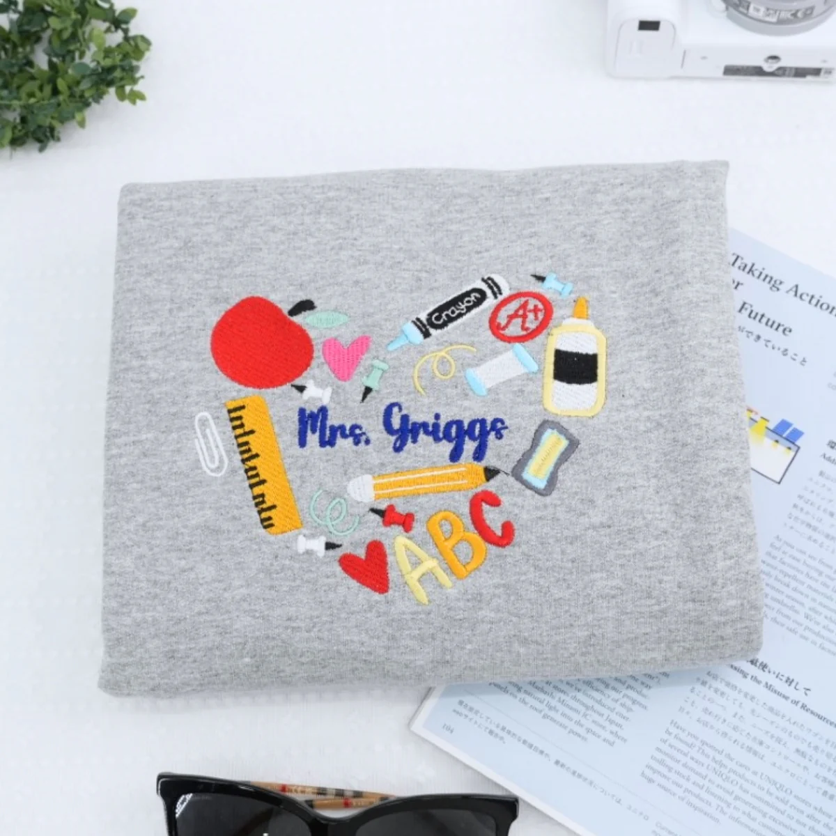 Teacher Custom Hoodies - Educator Embroidered Zip-Up Sweatshirts - Back to School Gift - Image 8