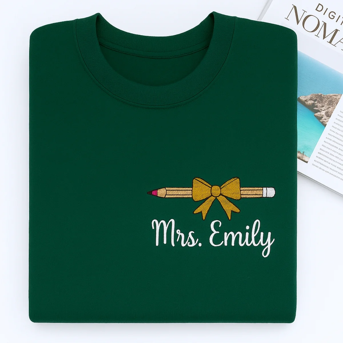 Teacher Custom Hoodies - Personalized Mrs Embroidered Sweatshirts - Perfect Teacher Appreciation Gift - Image 4