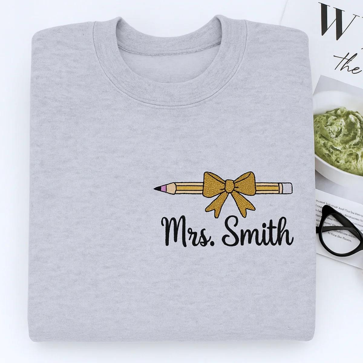 Teacher Custom Hoodies - Personalized Mrs Embroidered Sweatshirts - Perfect Teacher Appreciation Gift - Image 6