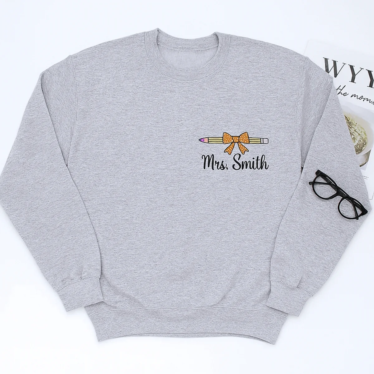 Teacher Custom Hoodies - Personalized Mrs Embroidered Sweatshirts - Perfect Teacher Appreciation Gift - Image 7