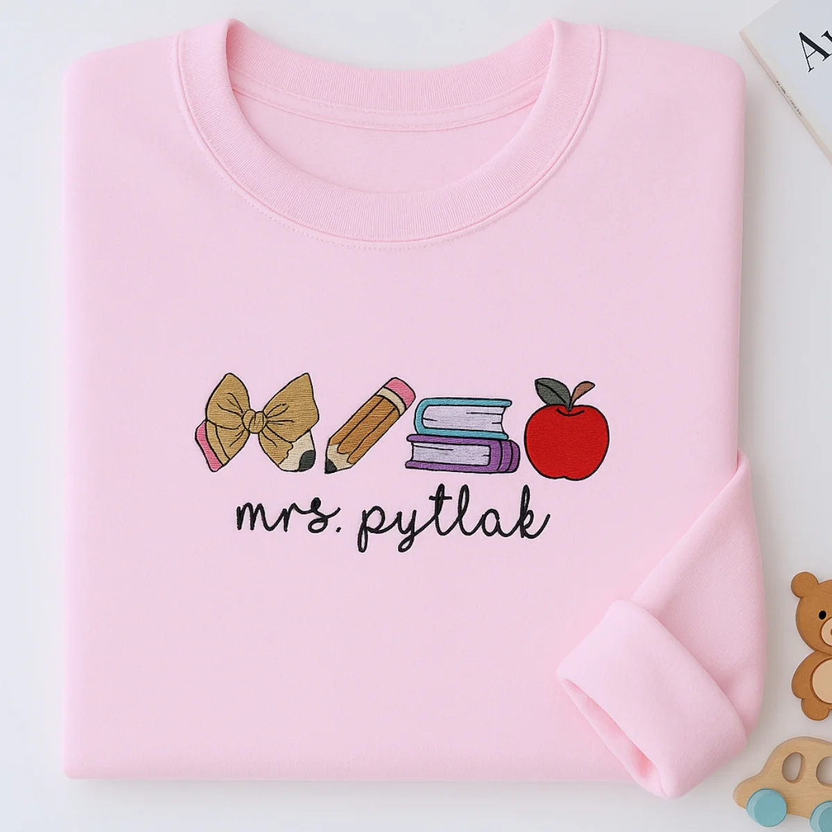 Teacher Custom Sweatshirts - Personalized Educator Embroidered Shirts - Perfect Teacher Gift