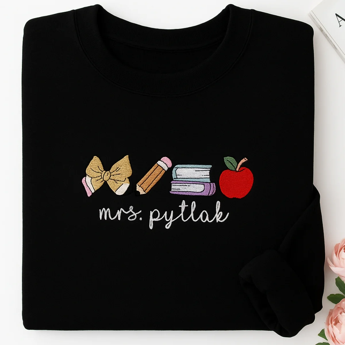 Teacher Custom Sweatshirts - Personalized Educator Embroidered Shirts - Perfect Teacher Gift - Image 4