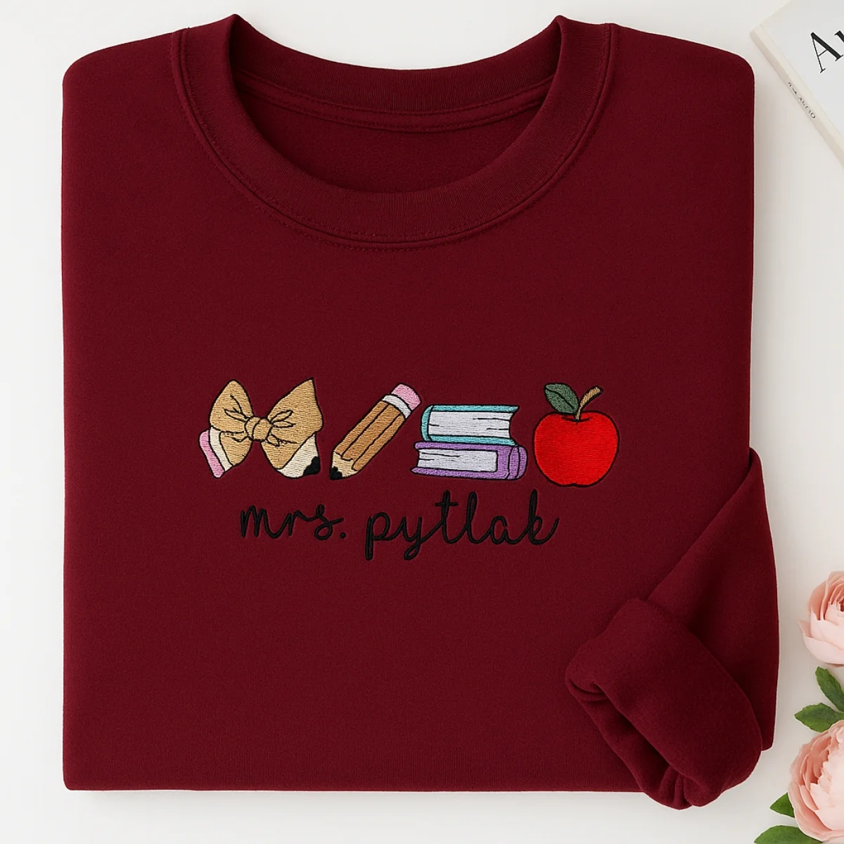 Teacher Custom Sweatshirts - Personalized Educator Embroidered Shirts - Perfect Teacher Gift - Image 5