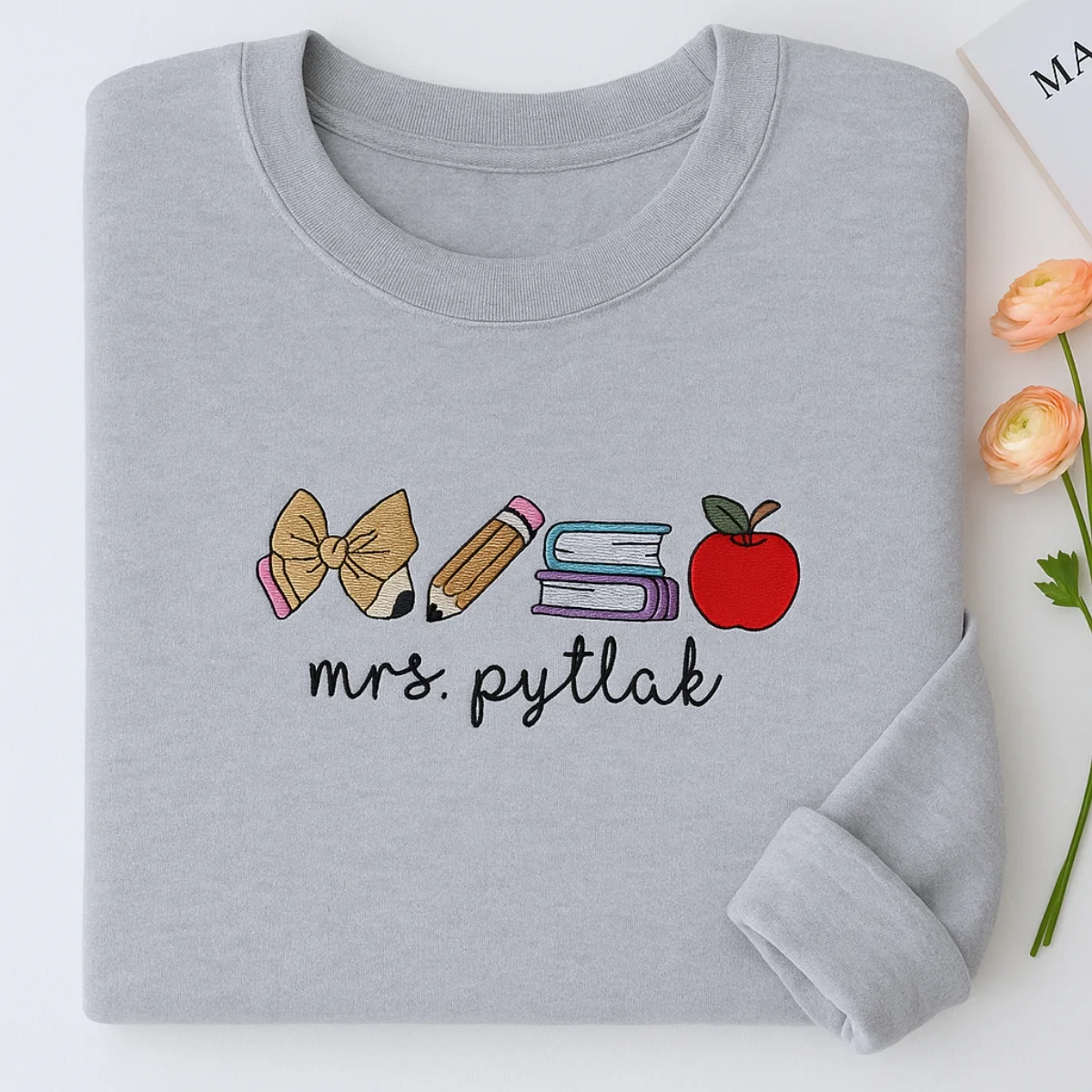 Teacher Custom Sweatshirts - Personalized Educator Embroidered Shirts - Perfect Teacher Gift - Image 7