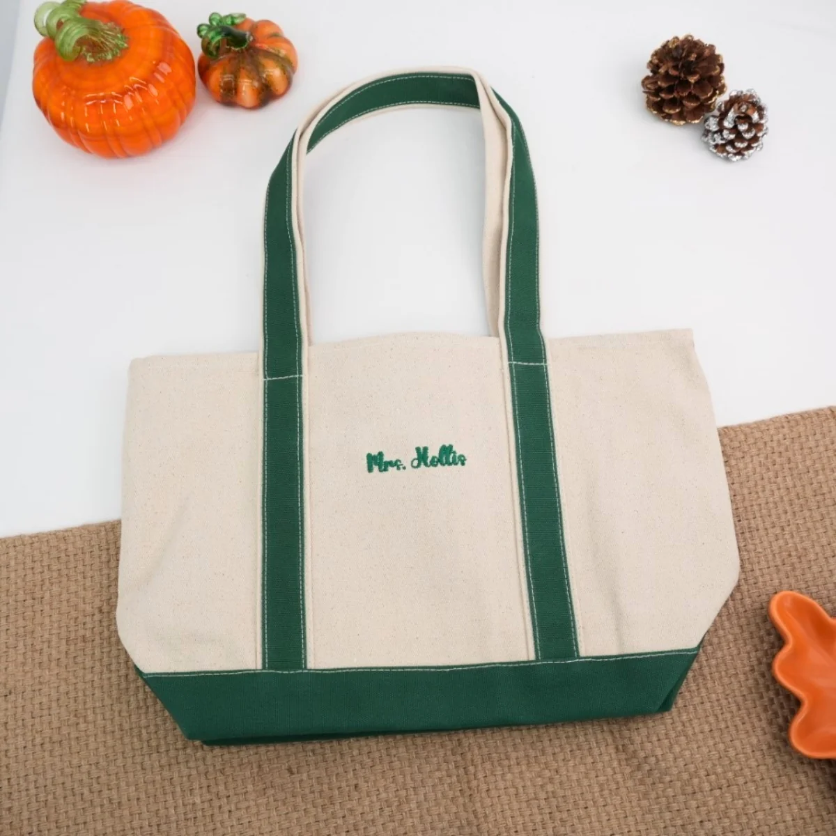 Teacher Custom Tote Bags - Personalized Miss Embroidered Bag - Perfect Educator Gift - Image 5