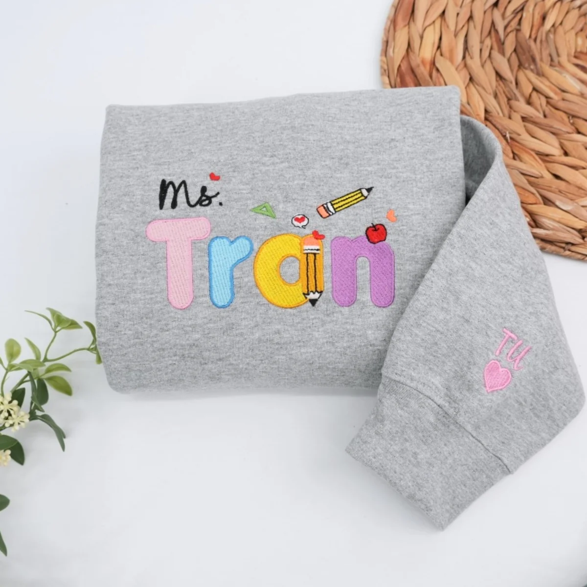 Teacher Custom Hoodies - Colorful Classroom Embroidered Sweatshirt - Perfect Teacher Appreciation Gift - Image 5