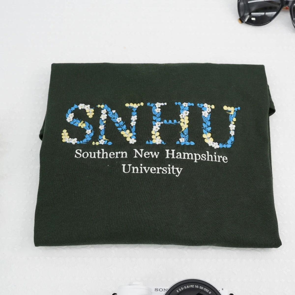University Gifts for Students - Custom College Hoodies Floral Letters - Perfect Student Graduation Presents - Image 6
