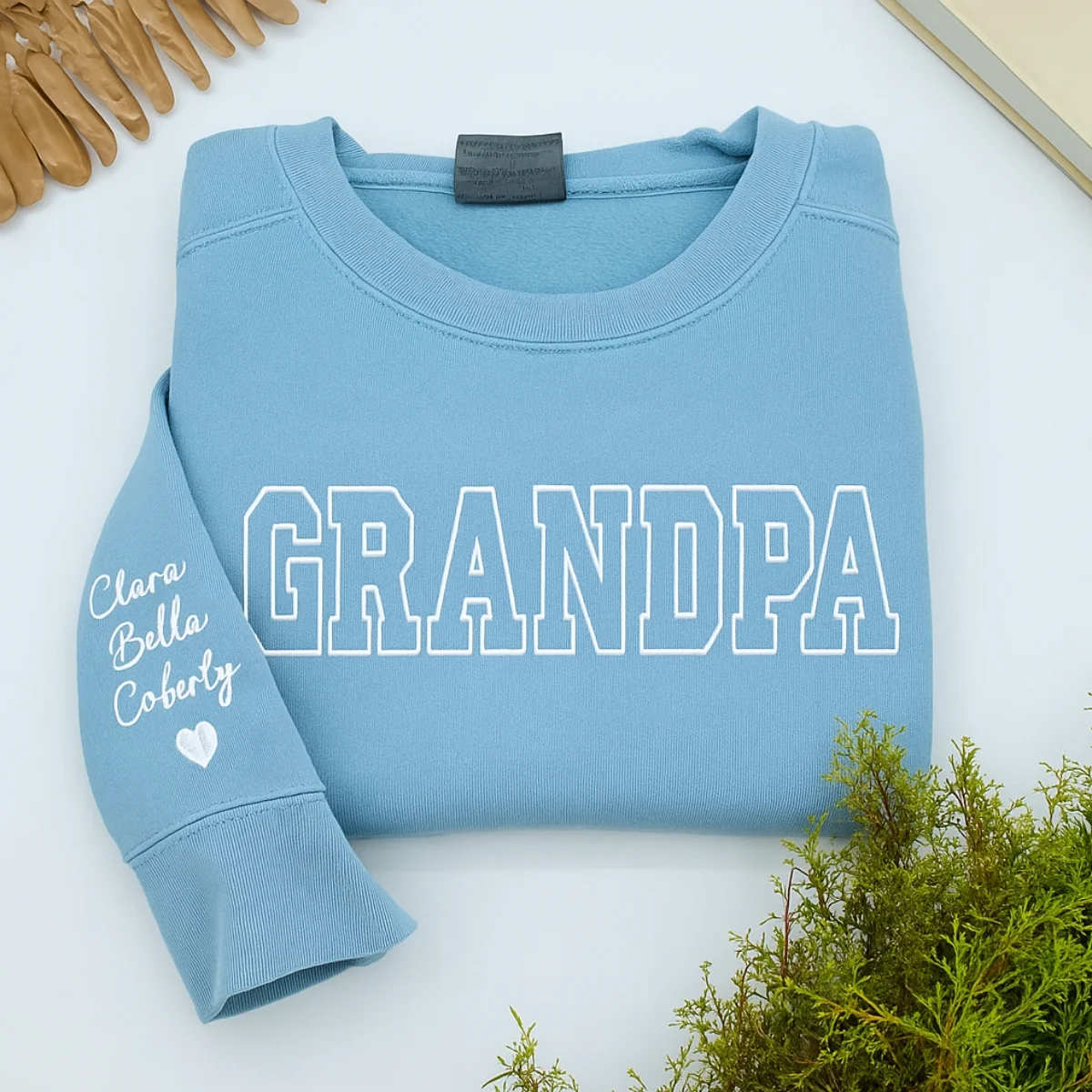 Varsity Grandpa Hoodie - Personalized Grandchildren Names Embroidered - Perfect Grandpa Gift - Image 3