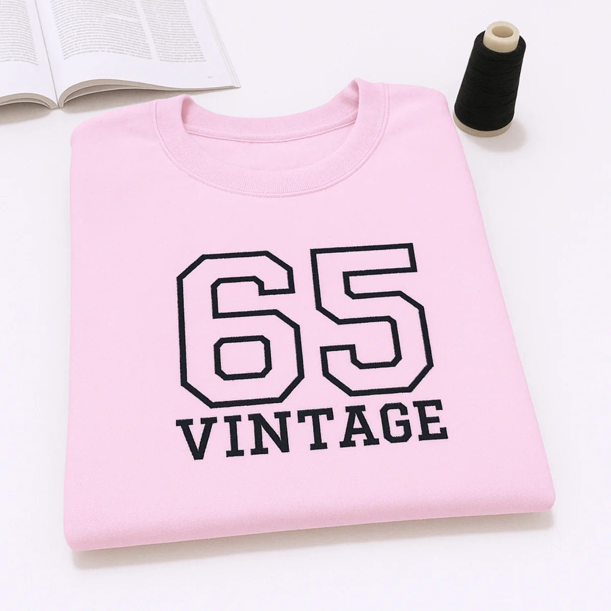 Vintage 65 Hoodies - Custom Retro Embroidered Sweatshirts - Perfect 60th Birthday Gift - Image 7