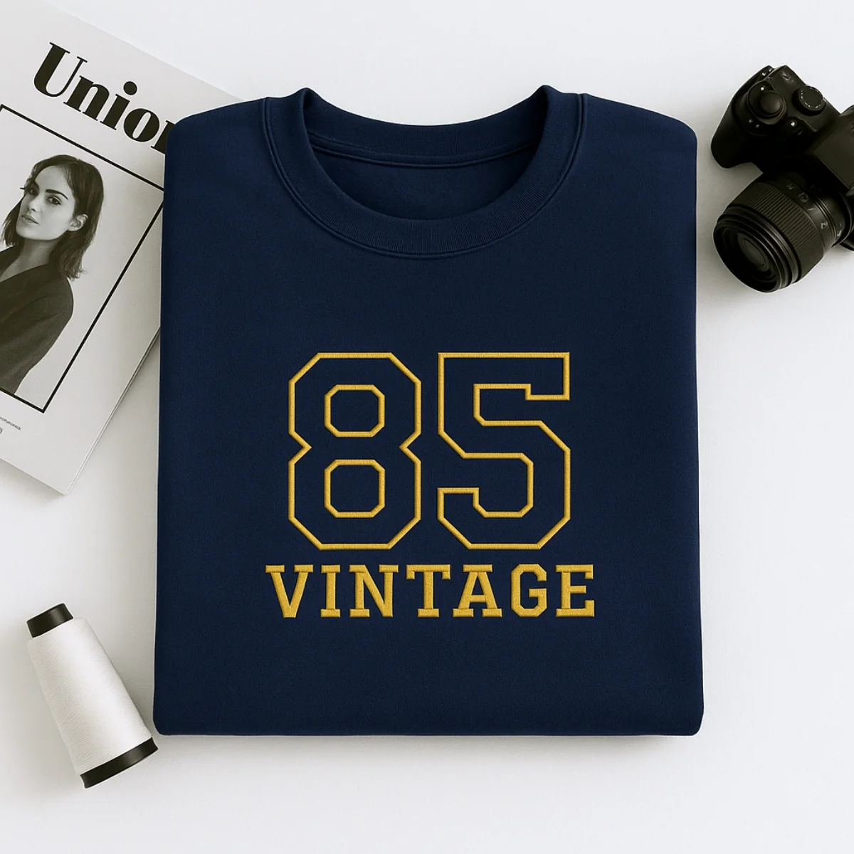 Vintage 85 Hoodies - Custom Retro Embroidered Sweatshirts - Perfect 40th Birthday Gift - Image 6