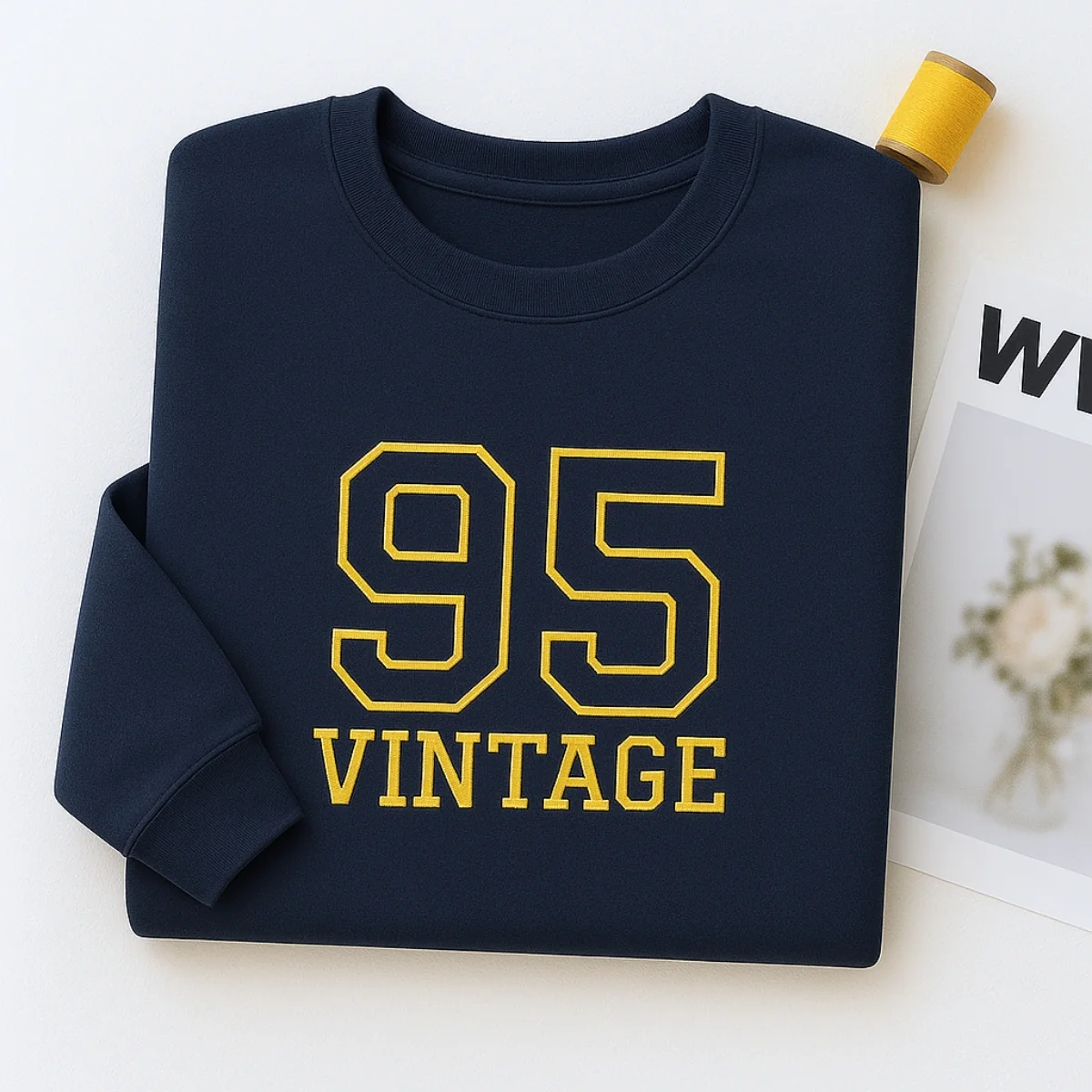 Vintage 95 Hoodies - Custom Retro Embroidered Sweatshirts - Perfect 30th Birthday Gift - Image 6