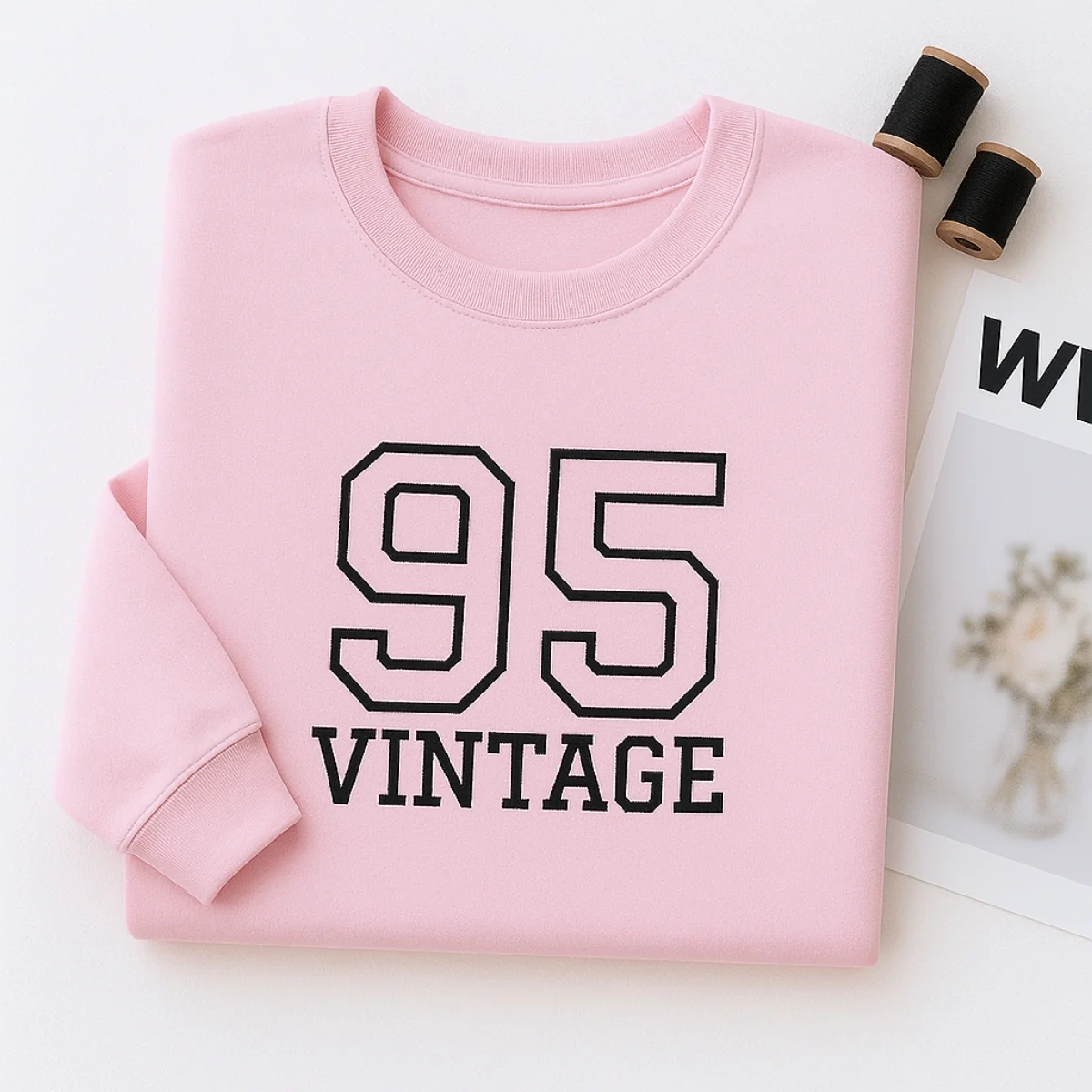 Vintage 95 Hoodies - Custom Retro Embroidered Sweatshirts - Perfect 30th Birthday Gift - Image 7